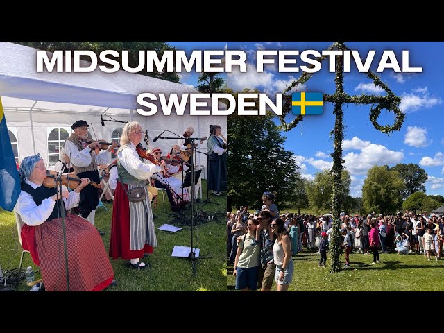 Midsummer celebration in SWEDEN 🇸🇪 | Traditional Swedish Midsommar Festival Stockholm | Song & Dance