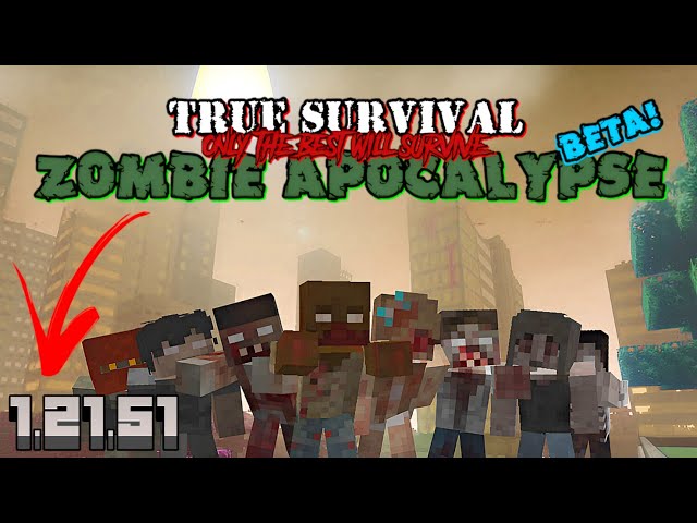 ZOMBIE APOCALYPSE!!! | Minecraft Zombie Apocalypse Addon for 1.21