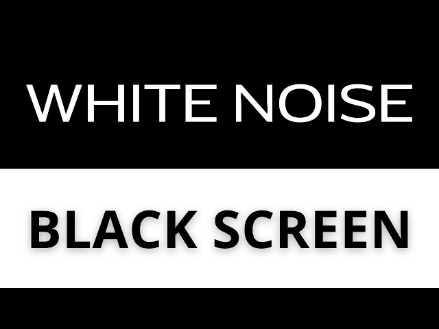 WHITE NOISE BLACK SCREEN Soothes Sleep, Perfect Sleep Music, Listen to Soothing Sounds