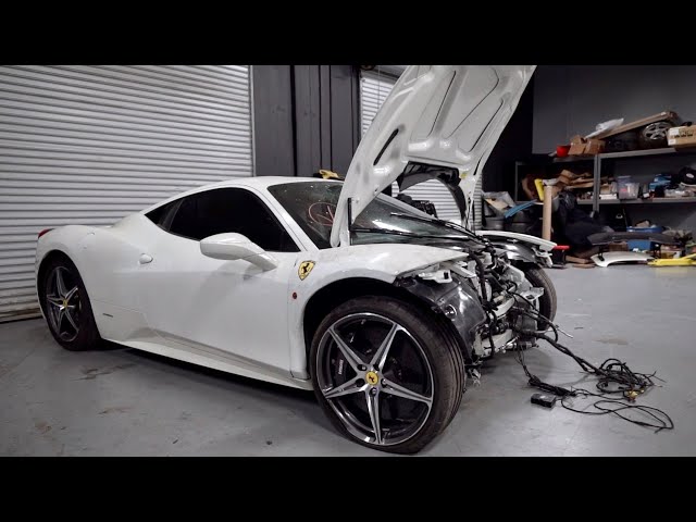 I Bought a WRECKED Ferrari 458 from auction & I'm going to Rebuild it!