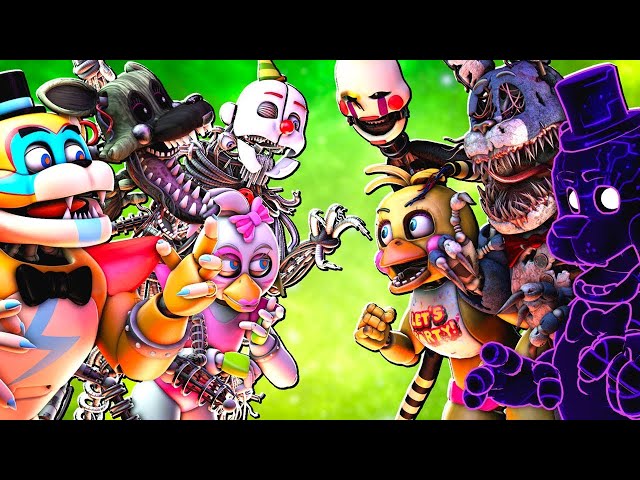 Top 5 Five Nights at Freddy's FIGHT Animations 2025 (FNAF VS Animation)