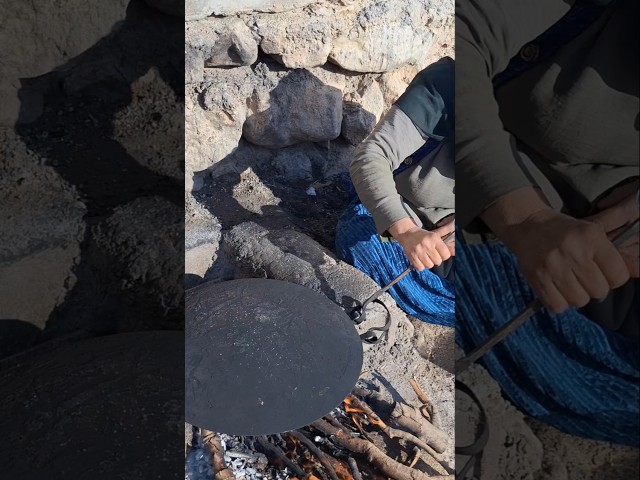 Sanam, the Nomadic Woman, Baking Firebread: A Living Tradition in Nature