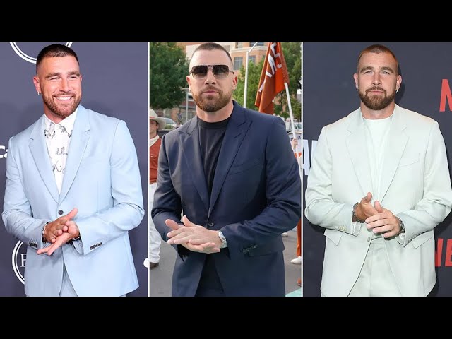 Travis Kelce’s Stylist Reveals the Secret Behind NFL Star’s Signature Hand-Hold Red Carpet Pose