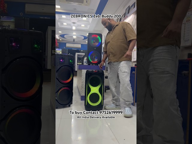 ZEBRONICS Zeb-Buddy 200 Dj Speaker 100W #zebronics #djspeaker #partyspeaker #bluetoothspeaker