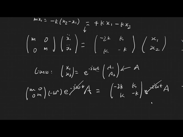 Coupled Oscillators! Normal Modes!