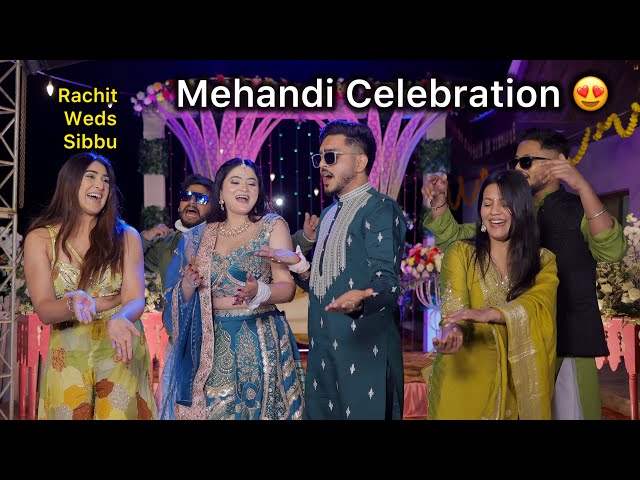 Mehandi Celebration ❤️ Dulha Dulhan Full Dance Masti 😍 Vlog || Sibbu Giri