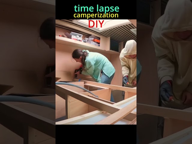 11-time lapse of camper construction #automobile #diy #vanlife #mobilehomepark #camping