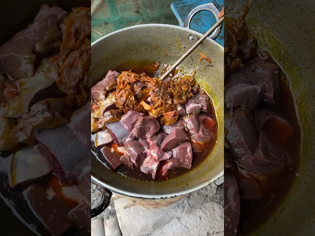 Best Kaleji Fry In Patna🤤😱#mutton #muttoncurry #muttonrecipe #streetfood #nonveg #shorts #food