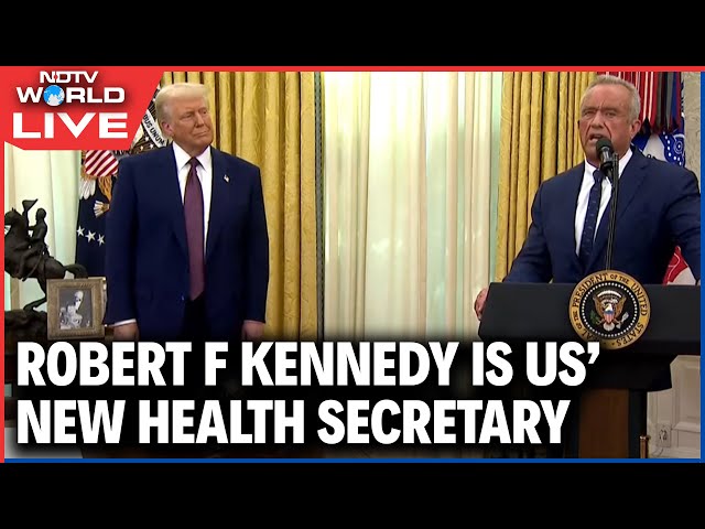 LIVE: Robert F. Kennedy Jr. Sworn in as Health and Human Services (HHS) secretary | Trump | USA