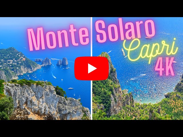 4k Monte Solaro view Capri Amalfi Coast Italy