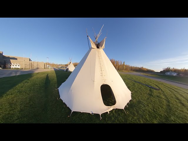 360 VR Tipi Walk at the Sunchild First Nation in Western Alberta