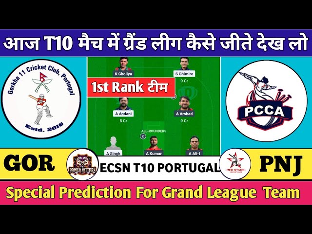 GOR vs PNJ Dream11 Prediction, GOR vs PNJ Dream11, GOR vs PNJ,ECS T10 Malta Dream11 Prediction Today