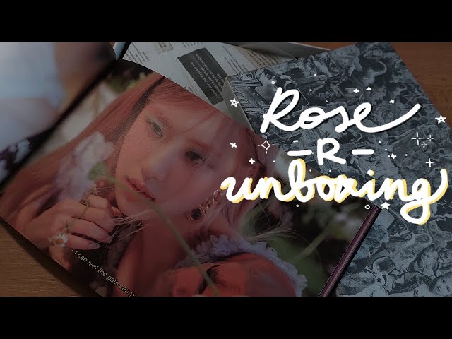 unboxing Rosé (of BLACKPINK) 1st solo album -R- | eng/ukr subtitles