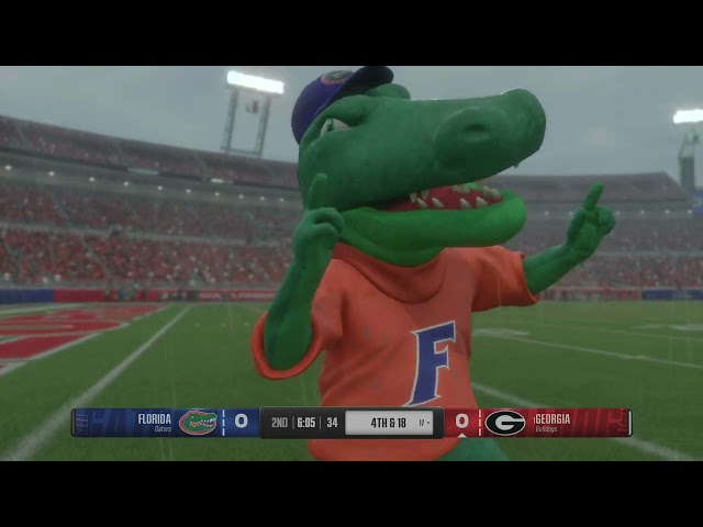 College Football 25 Florida Vs Georgia Gameplay