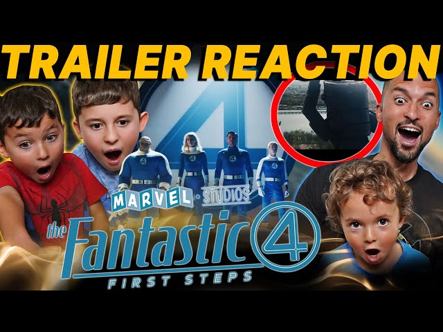 THE FANTASTIC FOUR: FIRST STEPS OFFICIAL TRAILER REACTION! Marvel Studios | The Thing | The Venturas