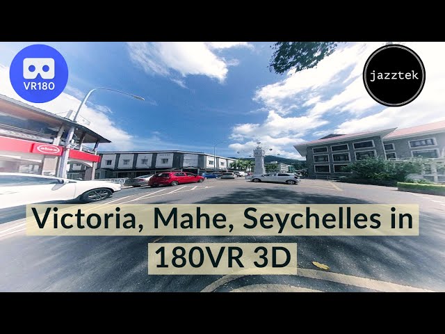 【VR180 Music】Scenery of Victoria, Mahe, Seychelles in Virtual Reality 3D | My Music, My Travel