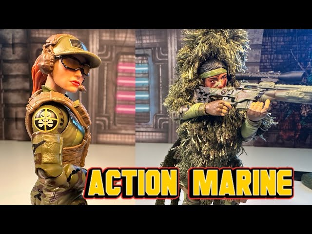 Action Marine Sniper! GIJOE 60 anniversary action figure Hasbro Pulse