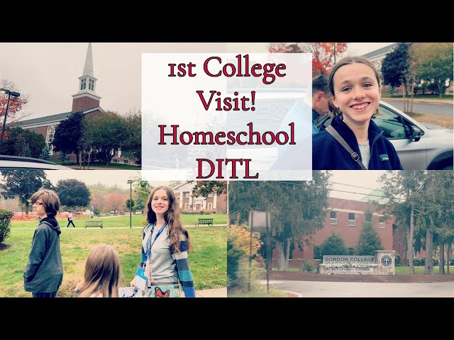 1ST COLLEGE VISIT || Homeschool High School || Homeschool Day in the Life