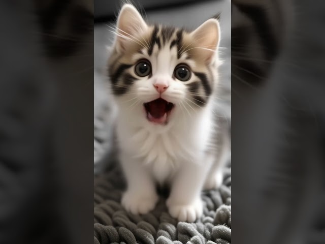 Small cute cat is happy and singing APT song 🥰🥰🥰