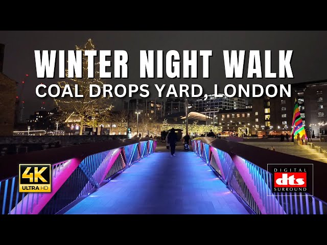 London Winter Walk Through Coal Drops Yard: From Industrial Past to Modern Mall!