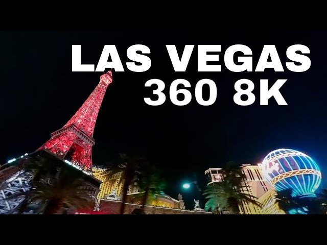 Experience the Spectacular Las Vegas Strip in 360° 8K by Night | A Visual Journey