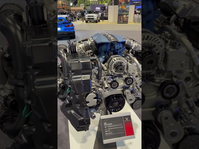 Corvette LT7 C8 ZR1 Engine on Display at Chicago Auto Show 2025