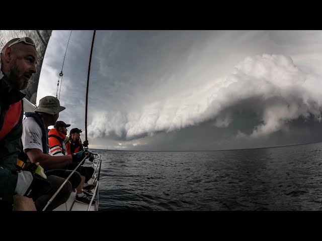 S/Y PETRA IN STORM  near to Nessebar