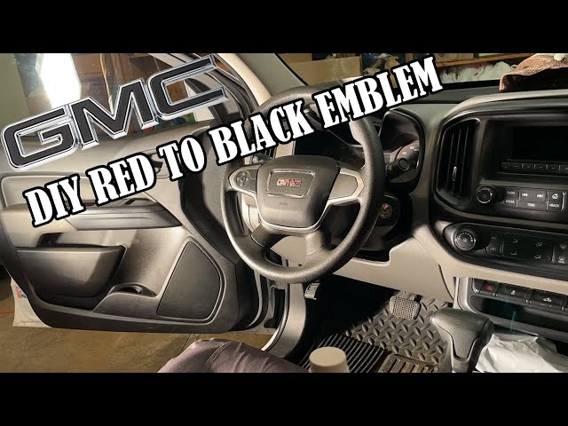 How to change steering wheel emblems with ease - GMC Sierra Terrain Canyon