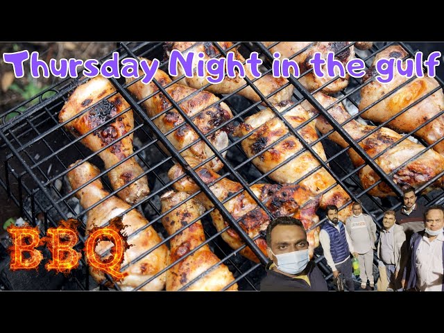 BBQ Night With Friends ll Wadi Namar Waterfall Night View  Riyadh Saudi Arabia ll 4K