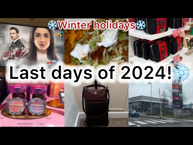 Some last days of 2024 | ❄️winter holidays❄️ | Asim Jofa dress | shopping in Newport*