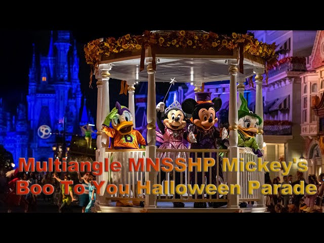 8K Multiangle MNSSHP Mickey's Boo To You Halloween Parade in Magic Kingdom VR180 3D