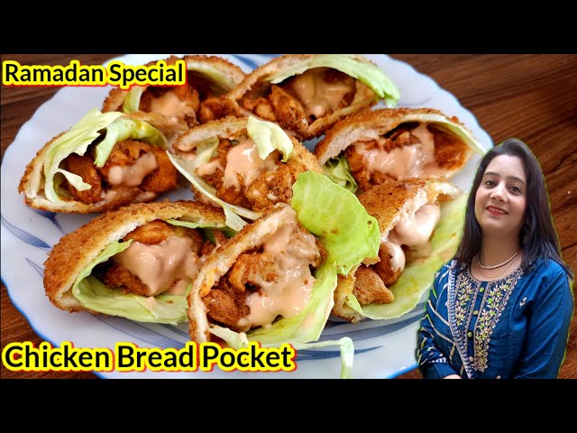 Chicken Bread Pocket 😍 Recipe By Spice khana with Nazia