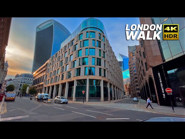 LONDON Walk 🇬🇧 - Walk through the historic City of London - Tower of London, Monument & Leadenhall 🏛