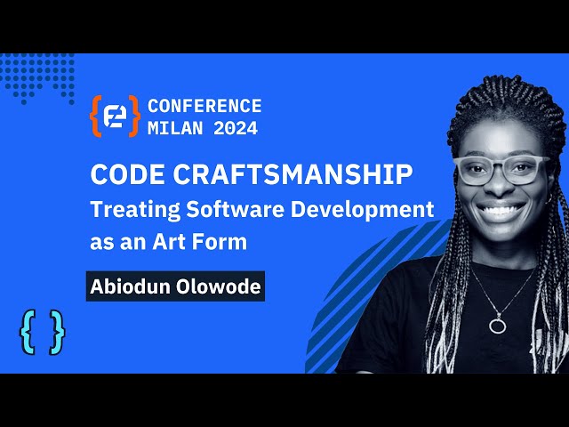 Code Craftsmanship - Treating Software Development as an Art Form | Abiodun Olowode