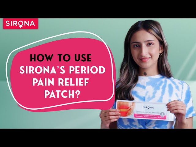 How To Use A Pain Relief Cooling Patch? | Sirona Period Pain Relief Cooling Patch | Sirona Hygiene