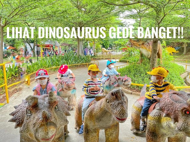 MAIN KE TAMAN LEGENDA KEONG EMAS (TAMAN DINOSAURUS) TMII | PLAYDATE BERSAMA TEMAN TEMAN