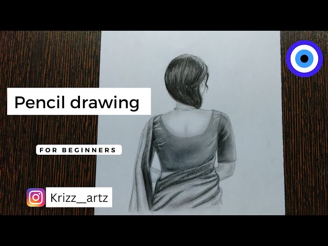 Easy pencildrawing | for beginners | a woman in saree | #easydrawing #pencildrawing #drawing