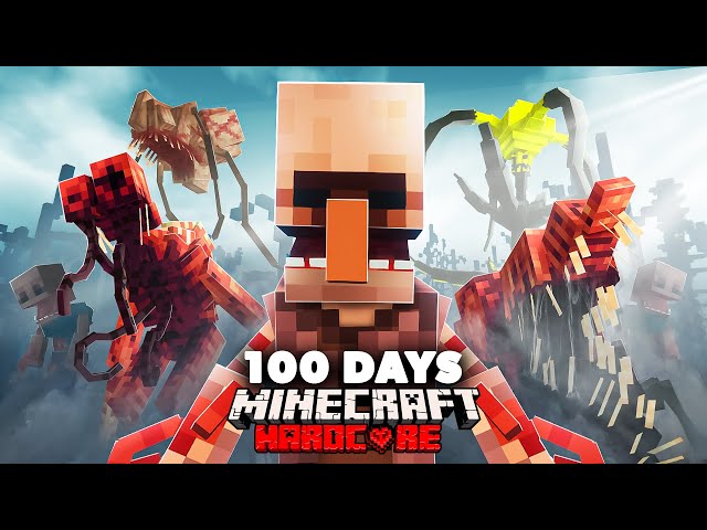 I Spent 100 Days in an Evolved Parasite Infestation in Hardcore Minecraft... Here's What Happened