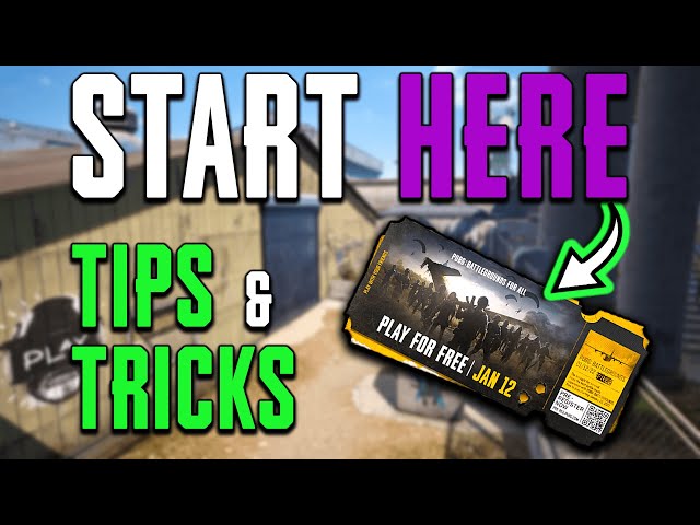 ULTIMATE PUBG BEGINNERS GUIDE | PUBG FREE TO PLAY TIPS  & TRICKS FOR PC AND CONSOLE | PUBG SEASON 15