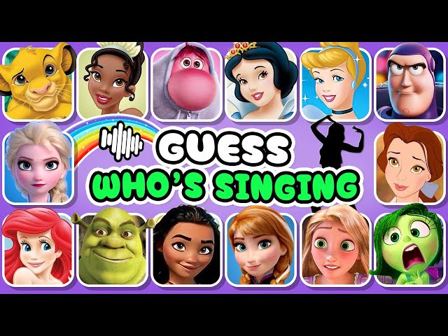 Guess 52 Disney Songs 🎙️🌈🎶 Guess Who's Singing | Inside Out 2, Encanto, Moana, Elsa, Rapunzel, Ariel