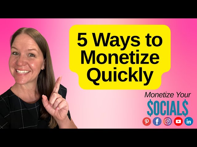 5 Ways to Monetize on Social Media