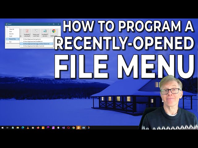 How To Program a Recently-Used File Menu in C#