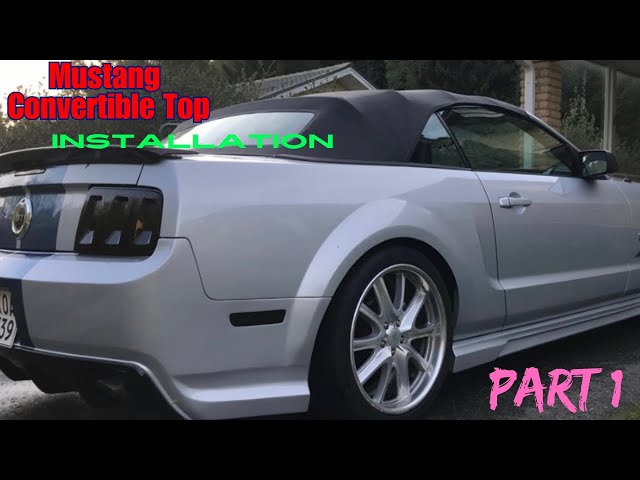 Mustang Convertible Top Install