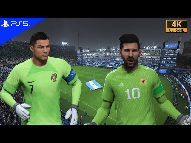 MESSI and RONALDO - GOALKEEPERS, Argentina vs Portugal, Fifa 23, ps5, 4k