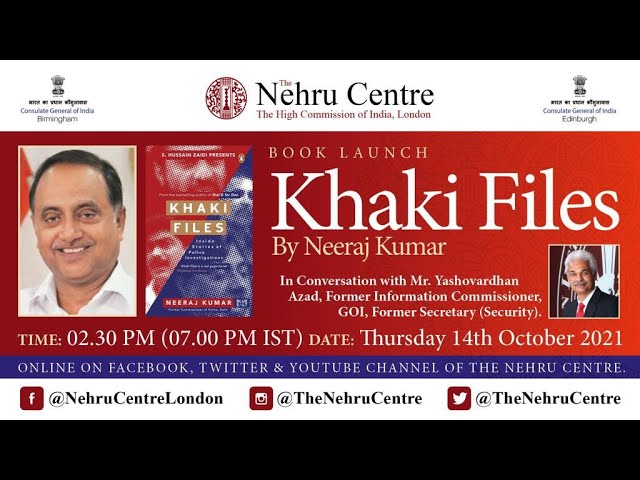 Book launch – Khaki Files by Neeraj Kumar