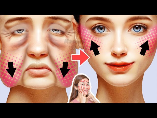 Full Face Lift Exercises For Beginners!🔥 Look Younger, Get Younger Glowing Skin, Anti-Aging