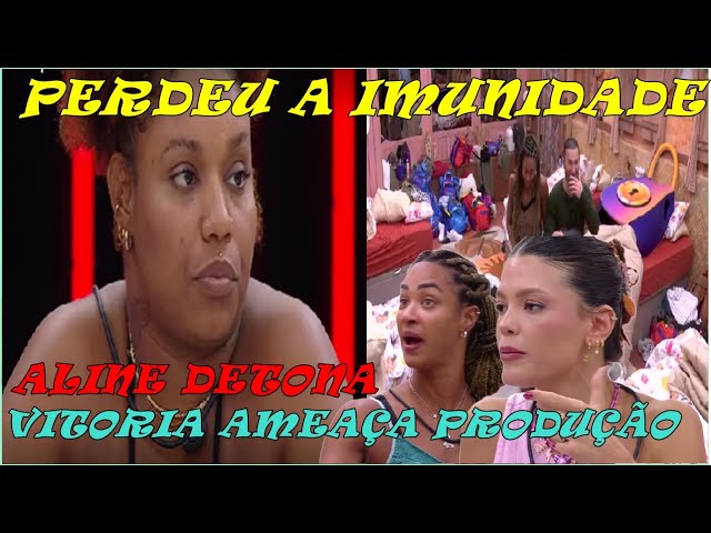 BBB25: GRACYANNE PODE PERDER A IMUNIDADE / VITORIA FAZ AMEAÇAS / ALINE DETONA AMIZADE / CAMILA DIZ..