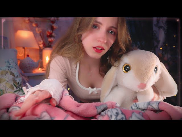 ASMR in YOUR BED 💗 FRIEND takes CARE of you to SLEEP 🌸 Let me pamper you!