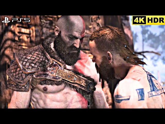 GOD OF WAR PS5 | Kratos vs Baldur | Raw Fight Gameplay | 4K 60FPS