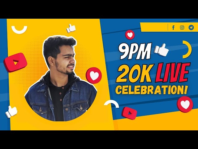 20k Celebration! ❤❤❤ | LIVE AT 9PM